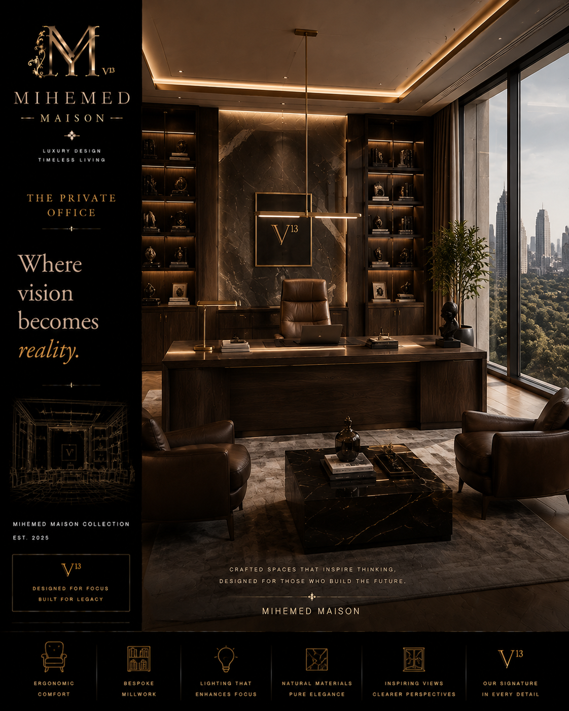 MIHEMED MAISON — THE PRIVATE OFFICE هر ایدهی بزرگ، به فضایی نیاز دارد که در آن متولد شود. دفتر خصوصی تنها یک محل کار...