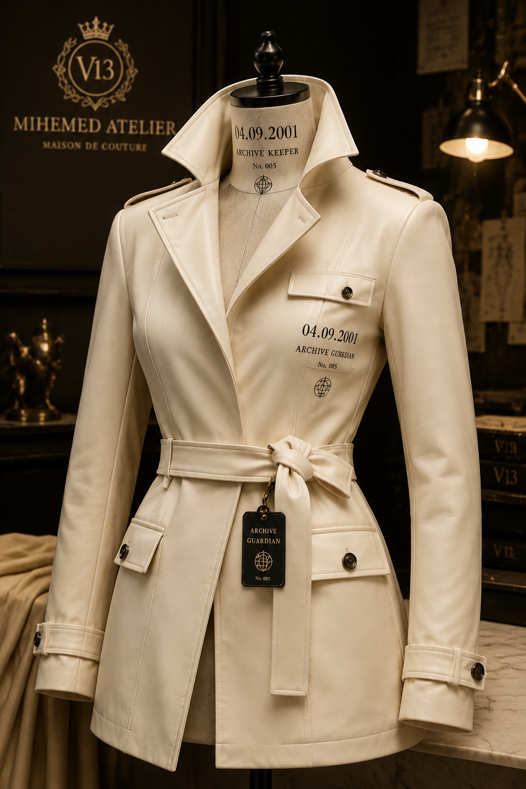 MIHEMED ATELIER — V¹³ ARCHIVE COAT (CREAM EDITION) 🤍 A timeless silhouette, born from heritage and refined by modern...
