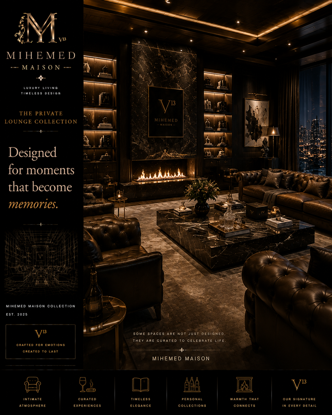 MIHEMED MAISON — THE PRIVATE LOUNGE COLLECTION بعضی فضاها فقط طراحی نمیشوند؛ آنها برای ساختن خاطره خلق میشوند. یک ...