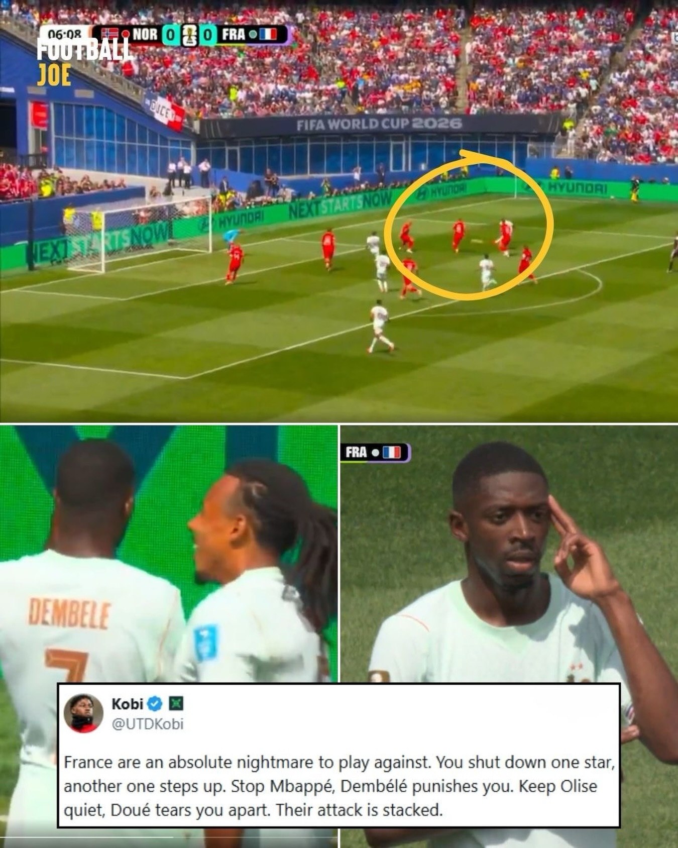 France are absolutely terrifying and have to be among the favourites to win the World Cup once again. 🏆🌎
They race...