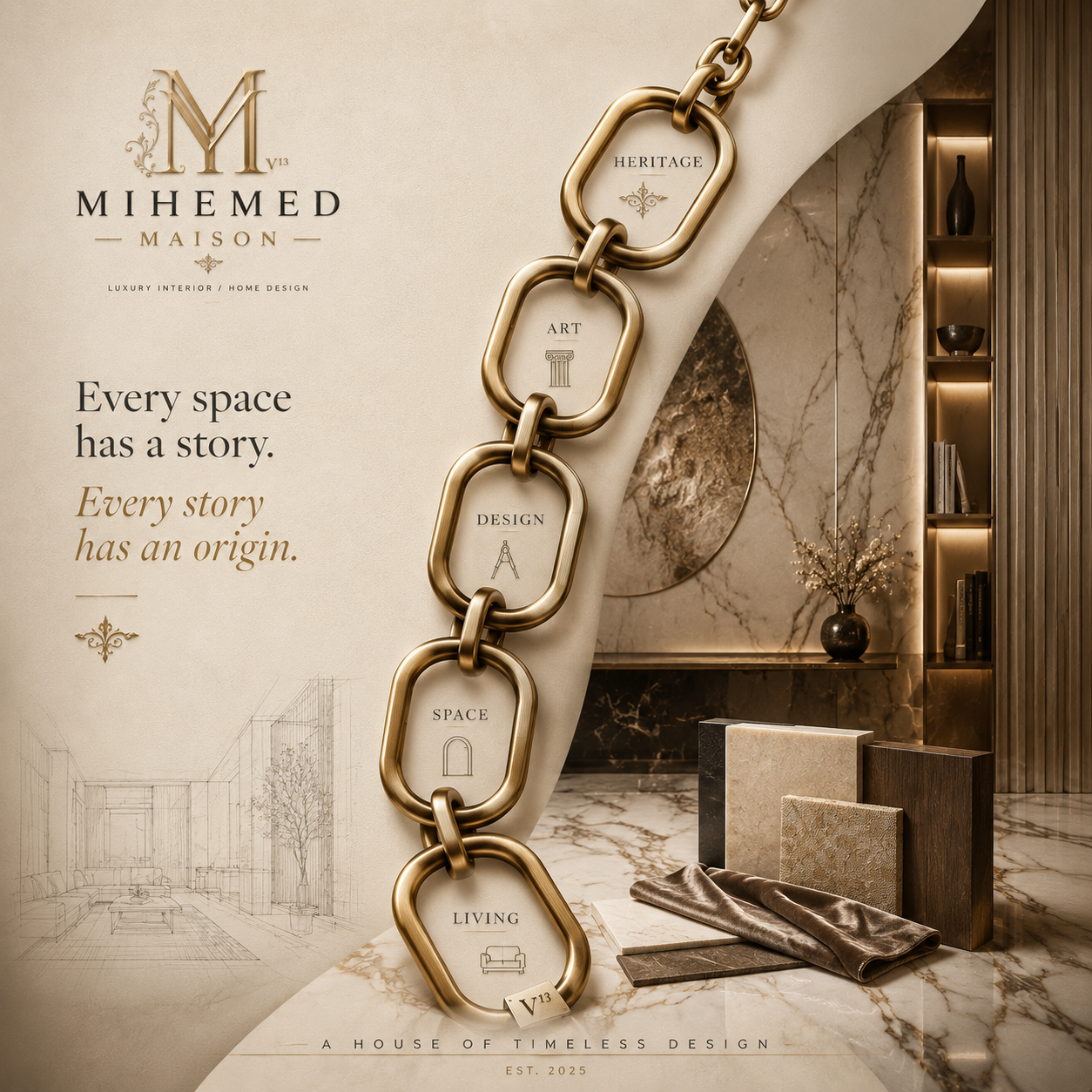MIHEMED MAISON — THE ORIGIN
Every space carries a memory.
Every detail holds a story.
Born from a vision where heri...