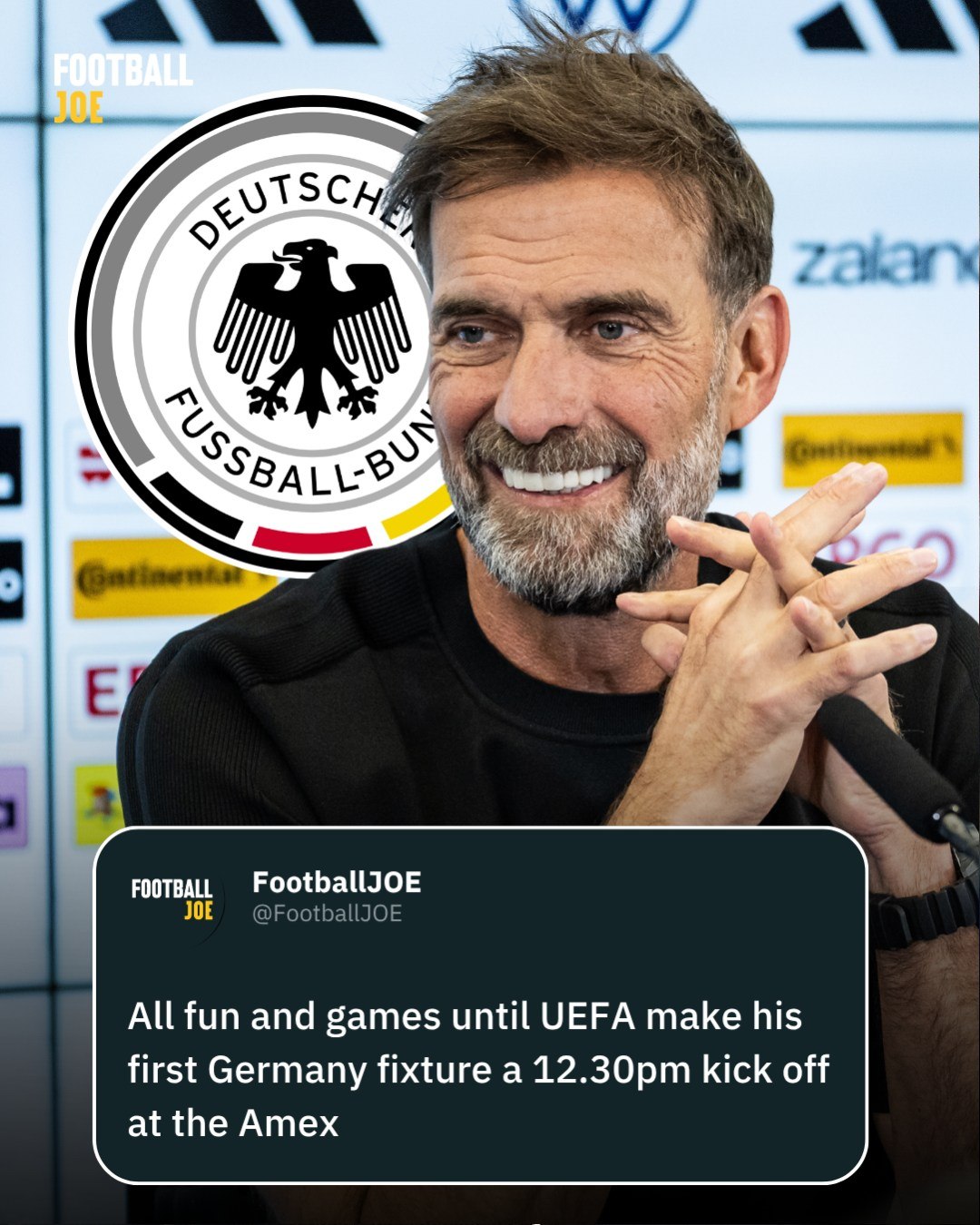 Just wait until UEFA discover Klopp's kryptonite... the dreaded early kick-off 😅