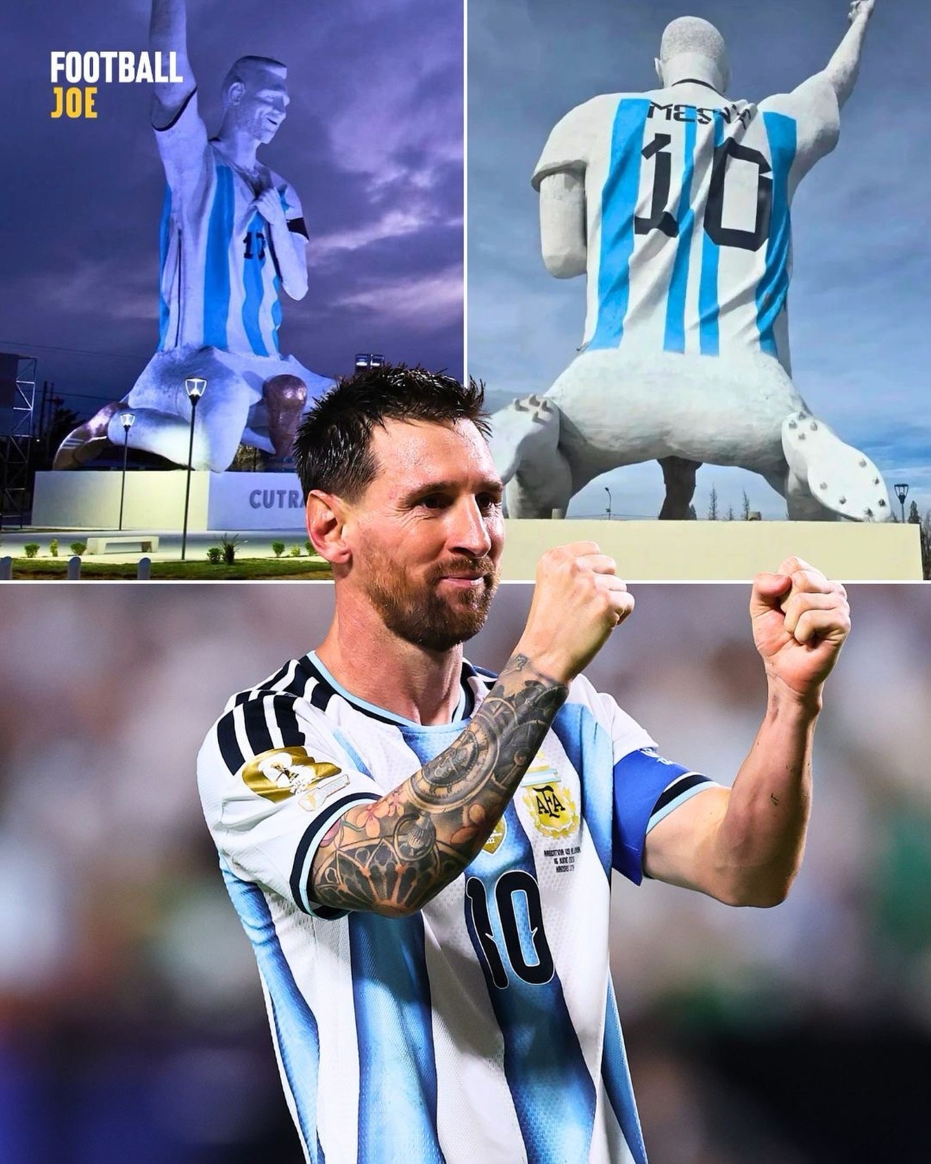 They do not play around in Argentina with Lionel Messi 😅🇦🇷
Lionel Messi has been honoured with an 85-foot-tall st...