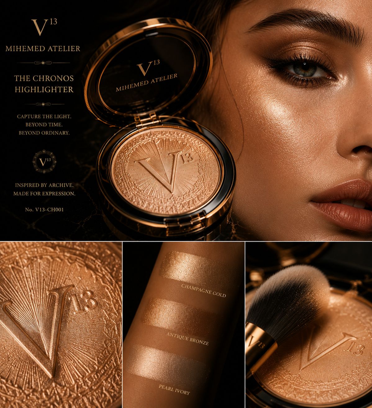 MIHEMED ATELIER — V¹³ THE CHRONOS HIGHLIGHTER Capture the light. Beyond time. Beyond ordinary. A jewel-inspired creat...