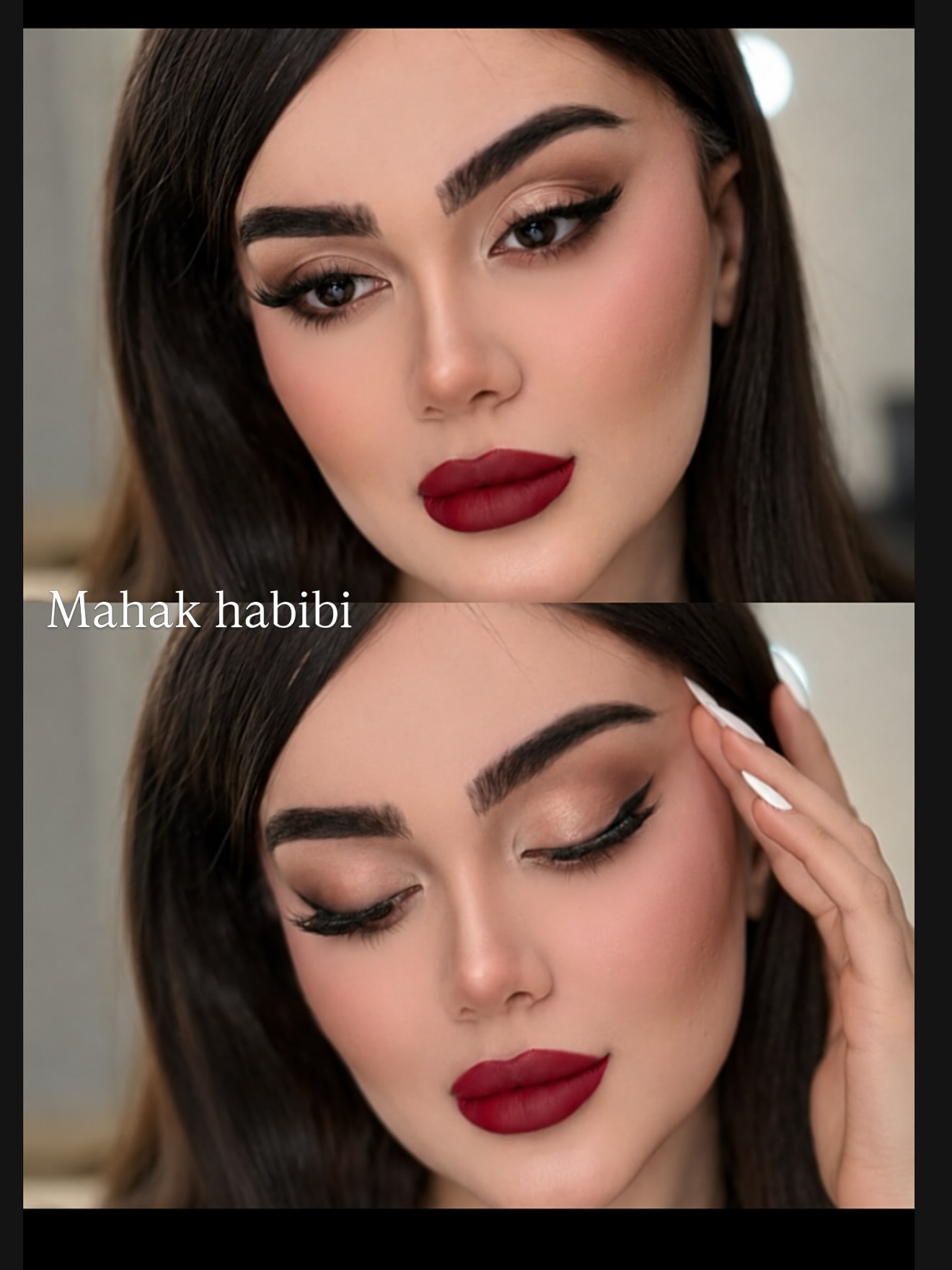 میکاپ رژ قرمز❤️ انتخاب عروس های جسور ✨ @makeupmahaka @makeupmahaka