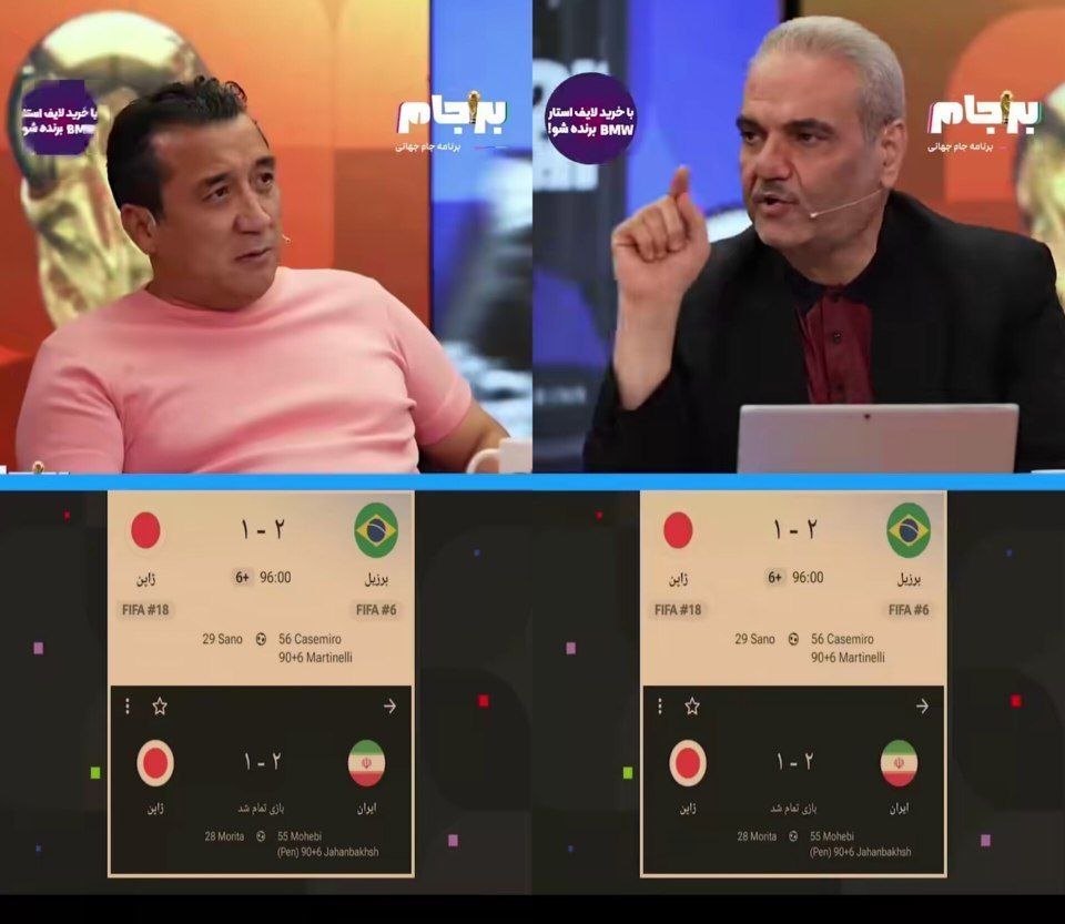 ▪️جواد خیابانی: دقایق گلهایی که ژاپن توی بازی با ایران در جام ملت های آسیا زد و خورد دقیقا با دقایق گلهایی که از ب...
