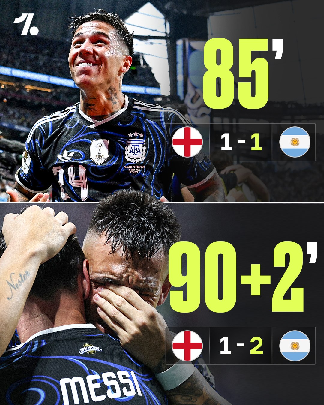🔥🇦🇷کامبک جنون آمیز آرژانتین در ۷ دقیقه ⚽️ @time_football