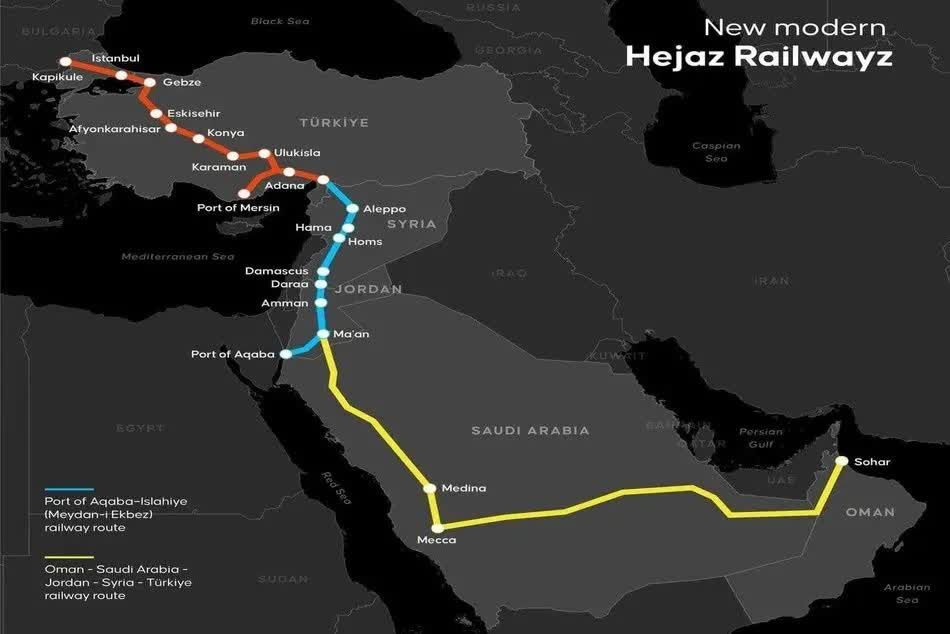 🇮🇷🇦🇪🇹🇷🇸🇾🇯🇴🇸🇦🇴🇲💢کریدور ۱۷ میلیارد دلاری حجاز؛ مسیر تجارت بدون تنگه هرمز! طرحی که جایگاه ترکیه و عمان را...