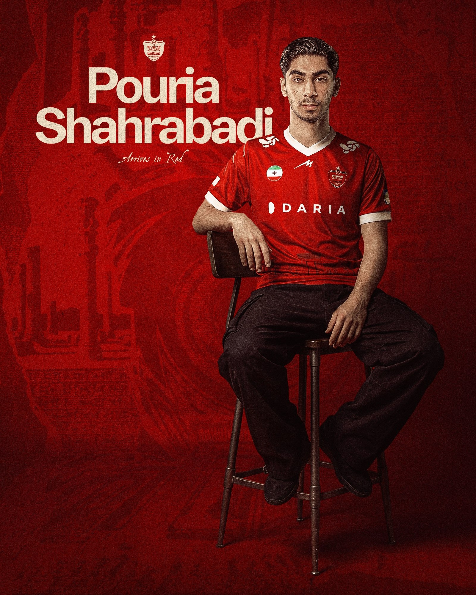 🔴پوریا شهرآبادی به پرسپولیس پیوست ‌ 💢باشگاه پرسپولیس پوریا شهرآبادی، مهاجم ۲۰ ساله و ملی پوش تیم گل گهر سیرجان را ب...
