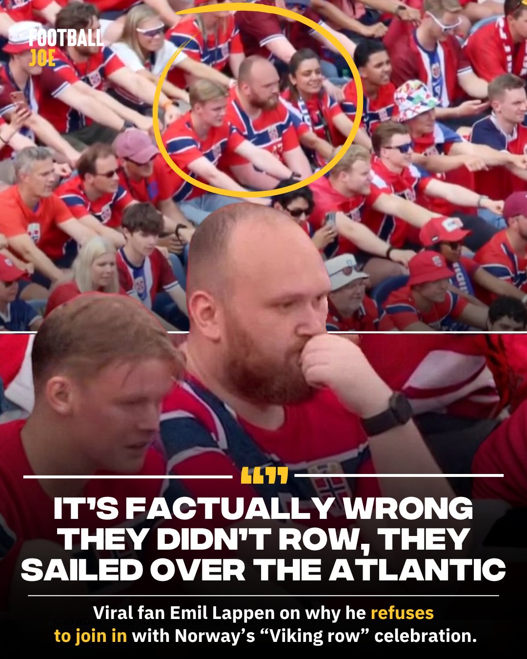 Norway's "Viking Row" celebration has been a massive hit with pretty much everyone watching the 2026 World Cup... wel...