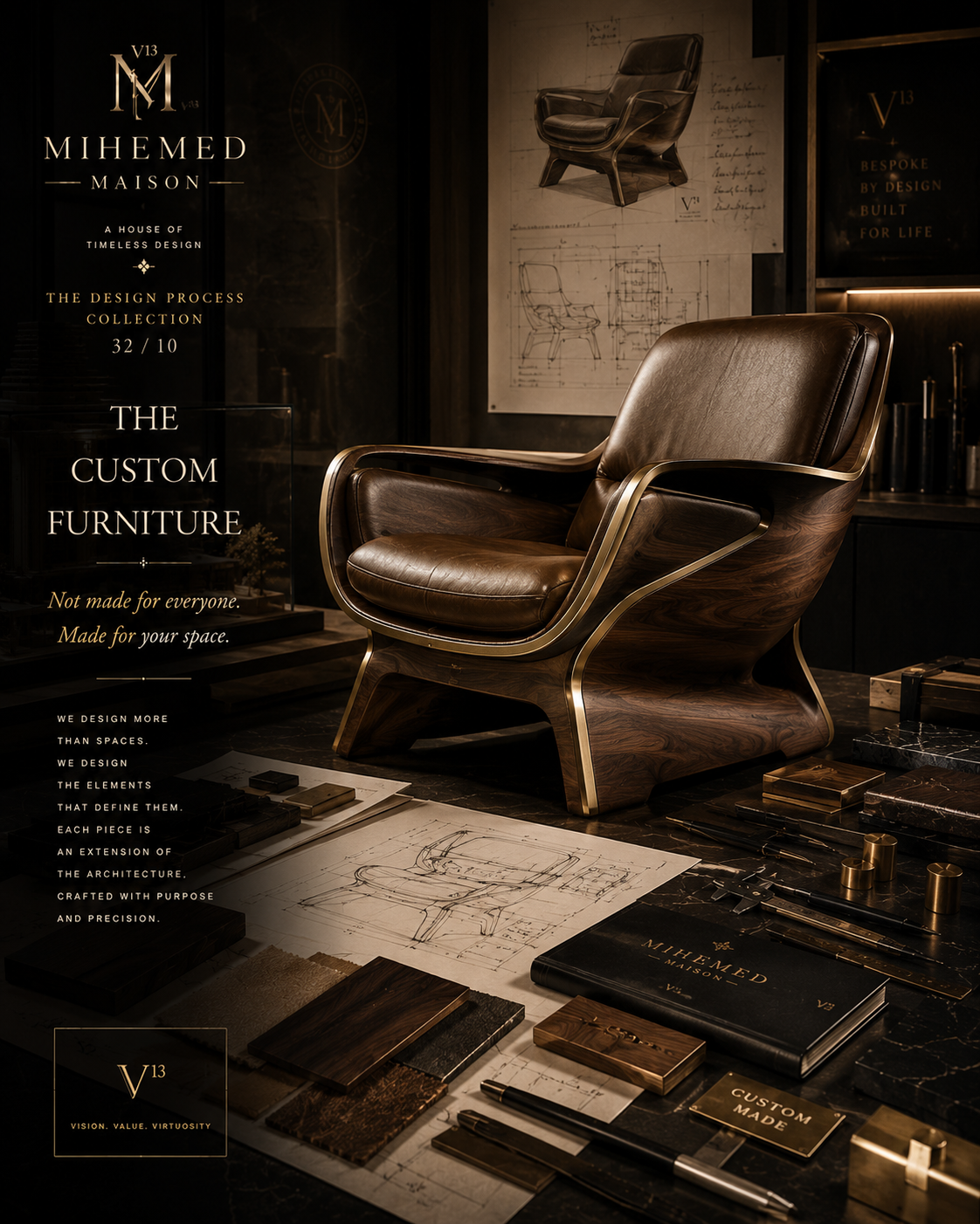 MIHEMED MAISON — THE CUSTOM FURNITURE بعضی قطعات مبلمان، فقط برای نشستن ساخته نمیشوند؛ برای ماندن در حافظه ساخته می...
