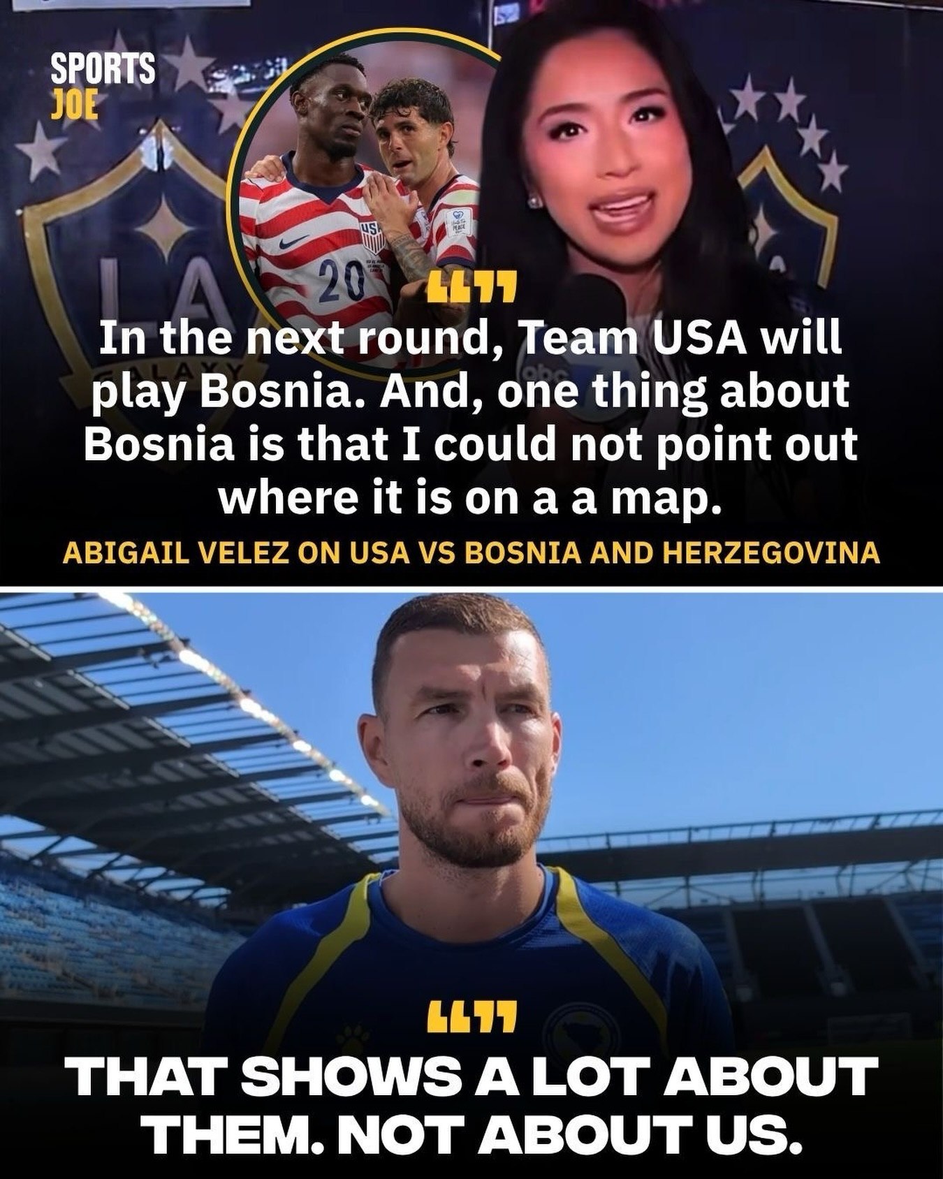 Absolutely class response from Edin Džeko 👏😅 The Bosnian striker has fired back at a US reporter after who poked fu...