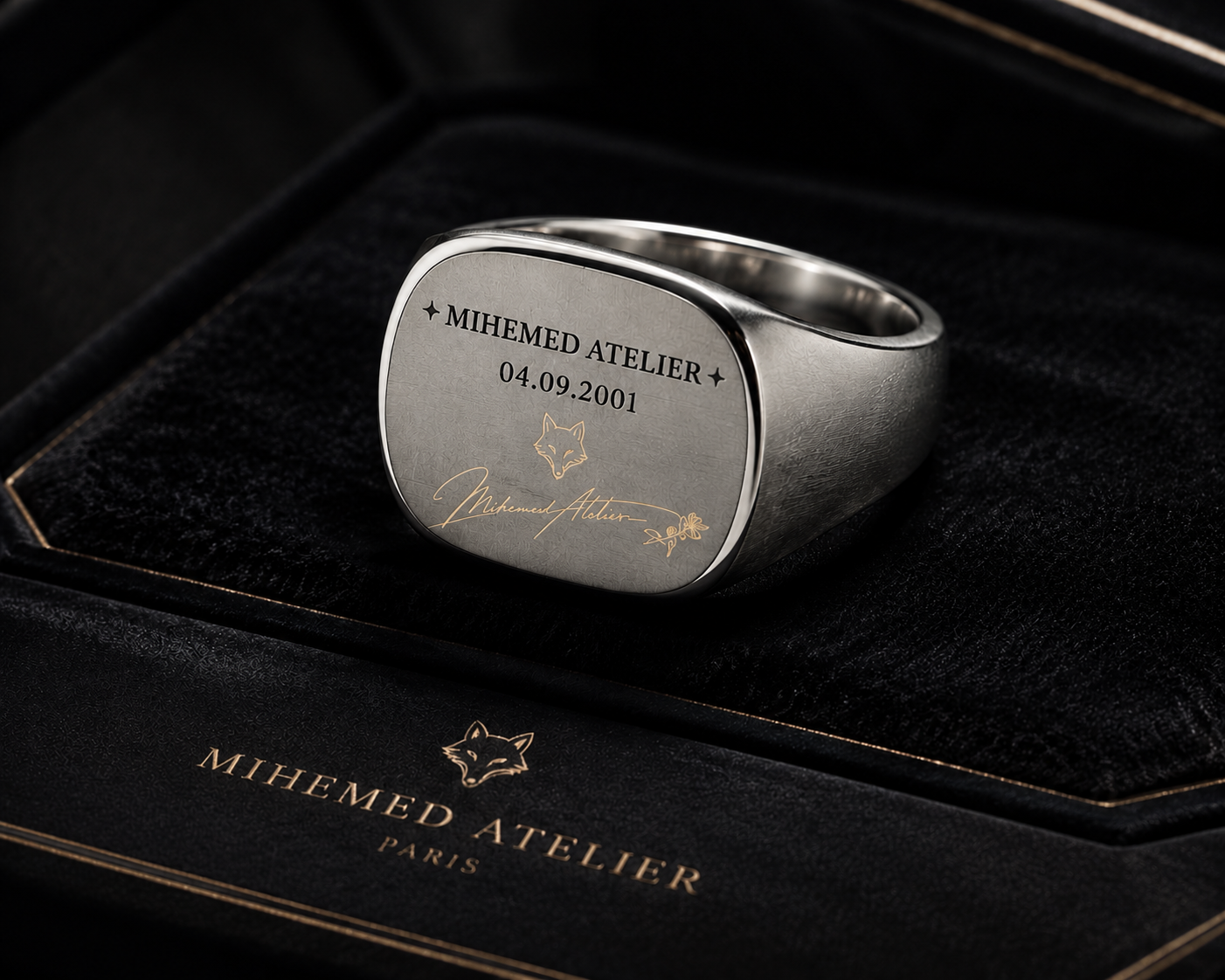 ✦ A signature is not just a mark… It is a legacy. ✦ MIHEMED ATELIER Founder’s Signature Ring — Limited Edition Crafte...
