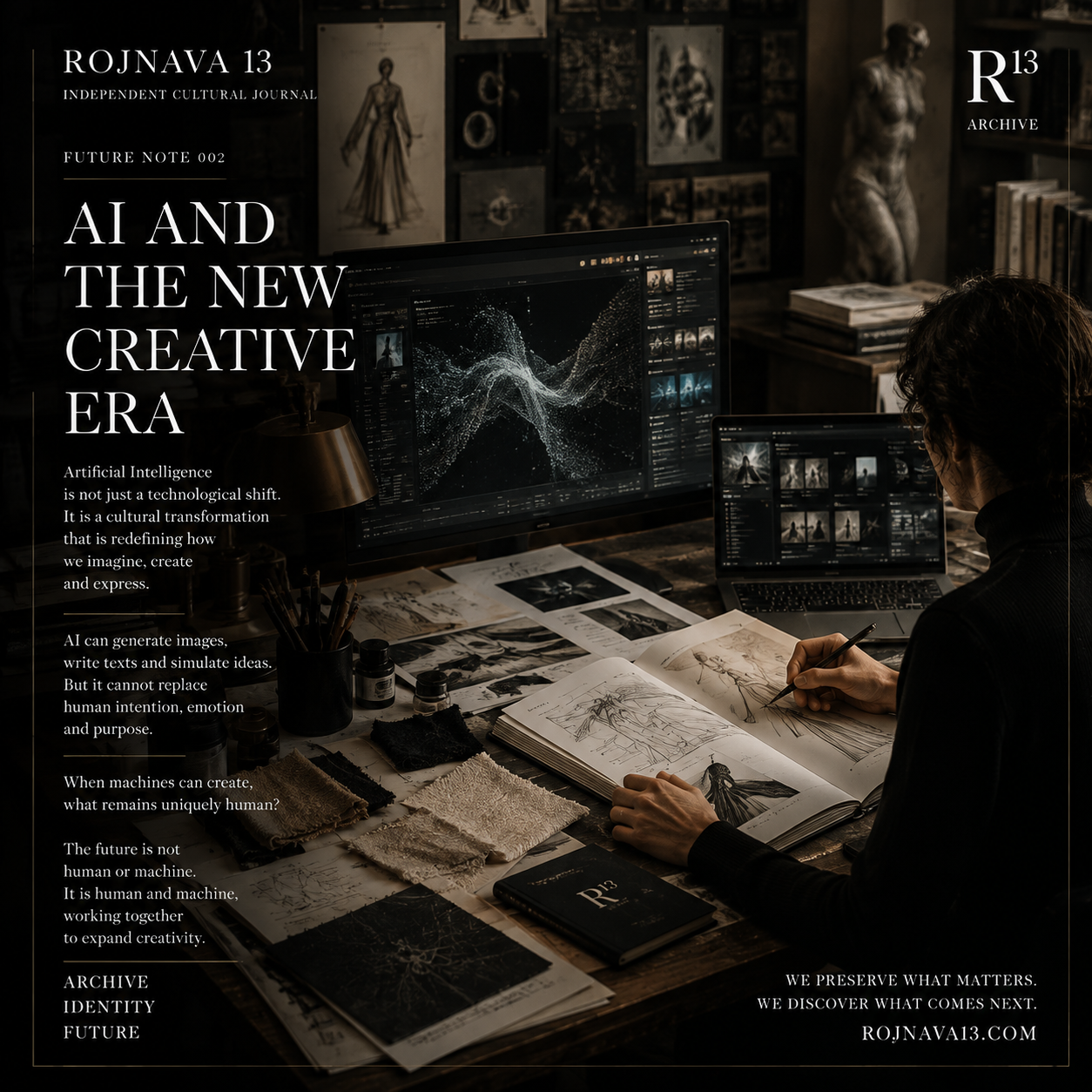 FUTURE NOTE 002 AI AND THE NEW CREATIVE ERA Artificial Intelligence is not only a technological transformation. It is...