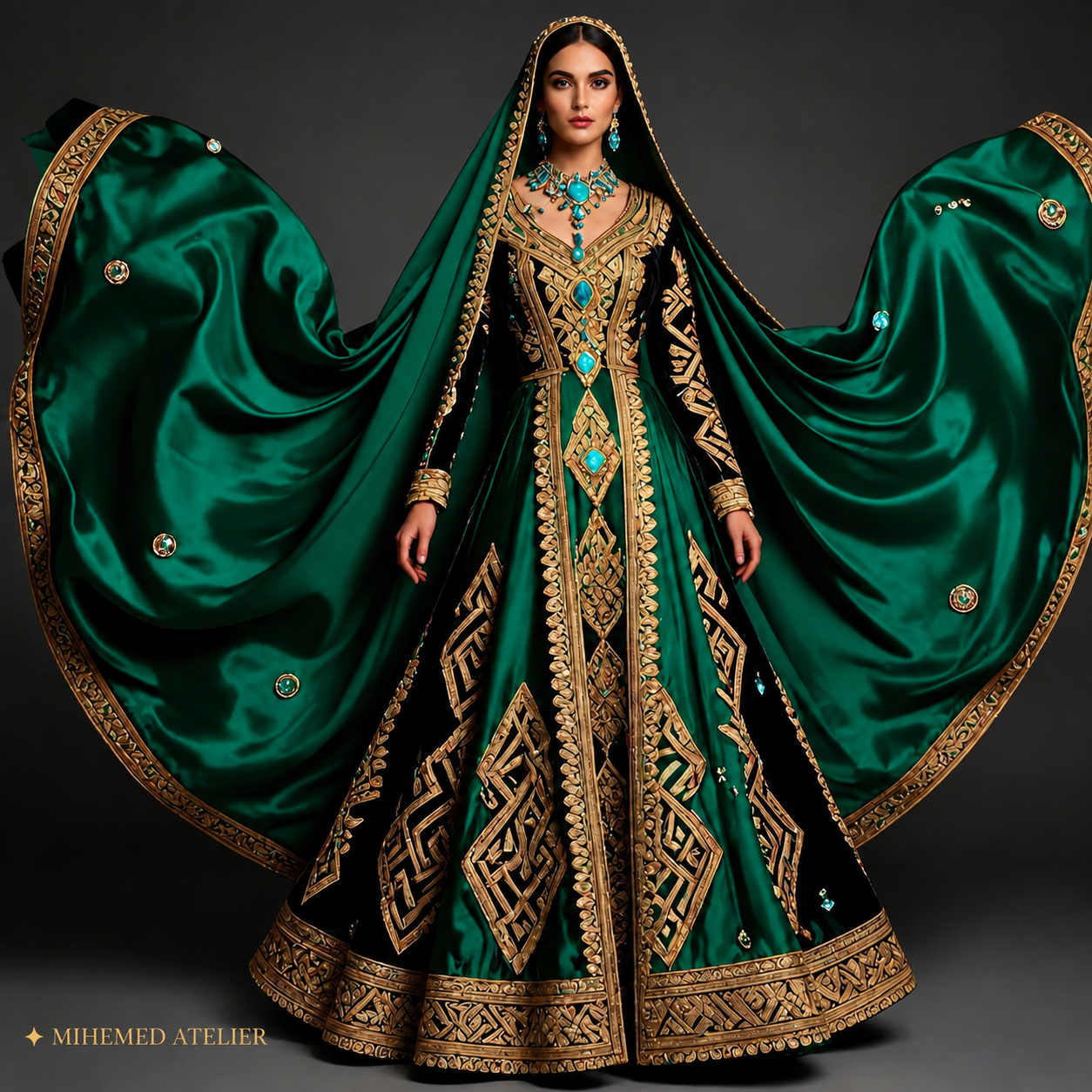 ✦ MIHEMED ATELIER وقتی شکوه هند، اصالت زاگرس و هنر دست در یک قاب ملاقات میکنند… «ZAGROS MAHARANI» یک طراحی اختصاصی ا...