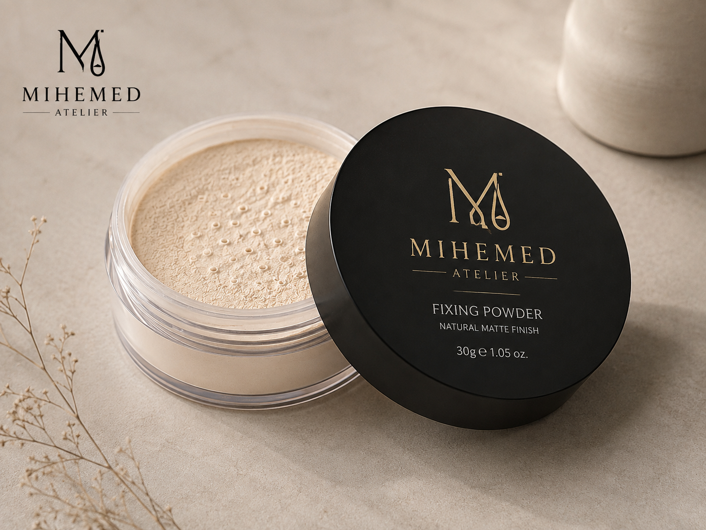 ✨ پودر فیکس میه‌مِد | MIHEMED ATELIER ✨ اگر دنبال یک فینیش مات، یکدست و طبیعی هستی که آرایشت رو بدون ایجاد سنگینی مان...