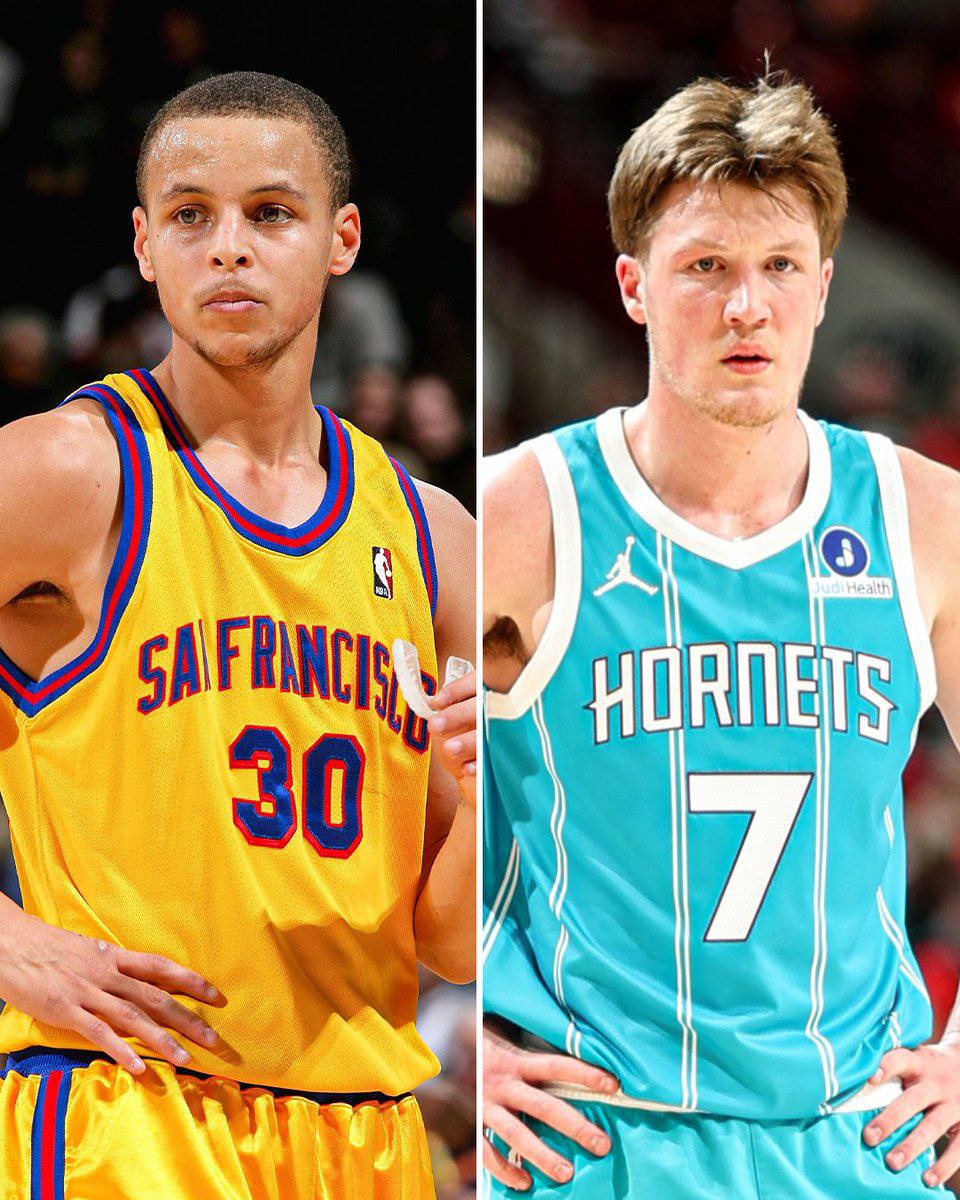 Stephen Curry 🤝 Kon Knueppel 🏀کان کنیپل در این فصل ۹ بازی با ۲۵+ امتیاز و ۵+ پرتاب سهامتیازی به ثبت رسونده و به رک...